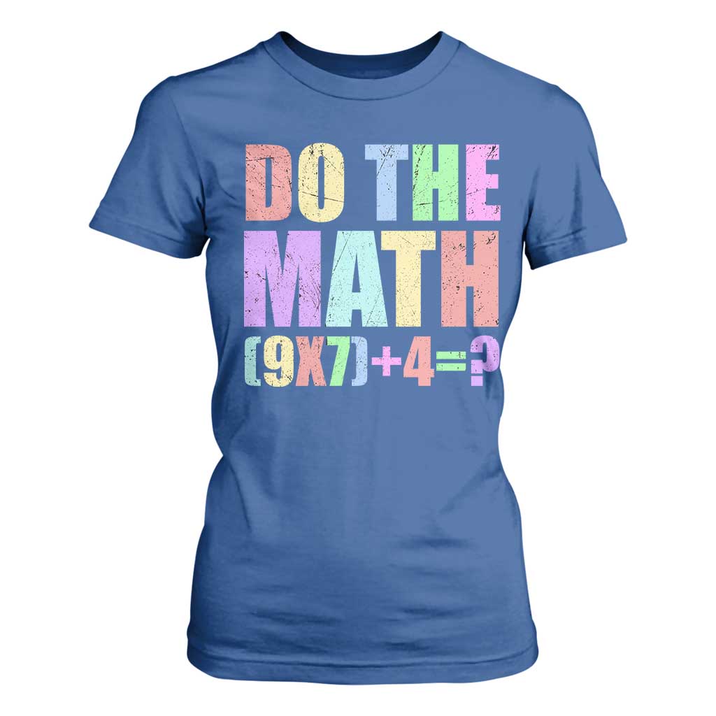 Funny Six Seven 6 7 Meme Teacher T Shirt For Women Brainrot Girls Kids Teens TS10 Royal Blue Print Your Wear