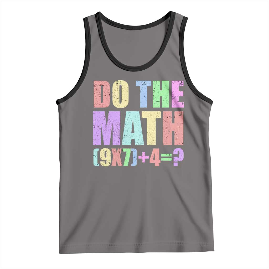 Funny Six Seven 6 7 Meme Teacher Tank Top Brainrot Girls Kids Teens TS10 Deep Heather Black Print Your Wear