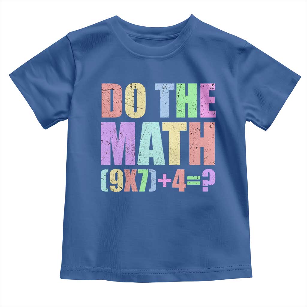 Funny Six Seven 6 7 Meme Teacher Toddler T Shirt Brainrot Girls Kids Teens TS10 Royal Blue Print Your Wear