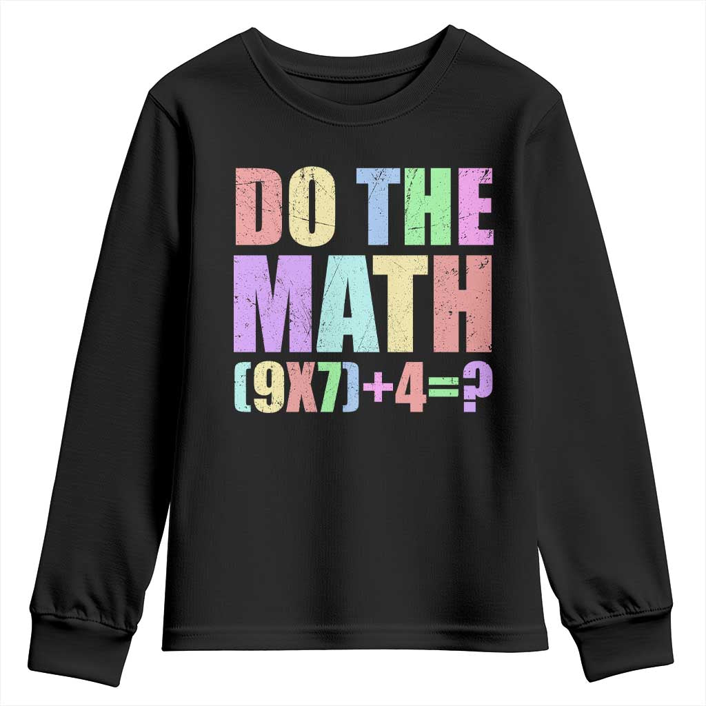 Funny Six Seven 6 7 Meme Teacher Youth Sweatshirt Brainrot Girls Kids Teens TS10 Black Print Your Wear