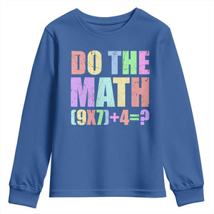 Funny Six Seven 6 7 Meme Teacher Youth Sweatshirt Brainrot Girls Kids Teens TS10 Royal Blue Print Your Wear