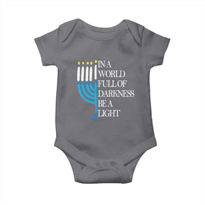 Happy Hanukkah Baby Onesie Jewish Video Game Gamer Hanukkah Chanukah TS10 Charcoal Print Your Wear