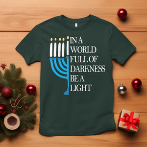Happy Hanukkah T Shirt Jewish Video Game Gamer Hanukkah Chanukah TS10 Dark Forest Green Print Your Wear