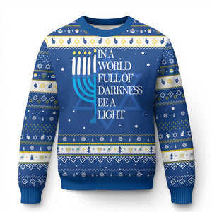 Happy Hanukkah Ugly Sweater Jewish Video Game Gamer Chanukah TS10 Blue White Print Your Wear