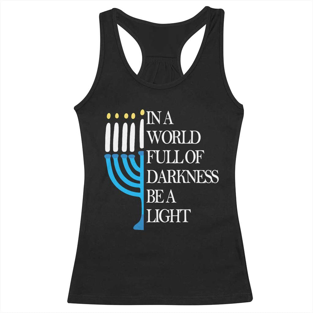 Happy Hanukkah Racerback Tank Top Jewish Video Game Gamer Hanukkah Chanukah TS10 Black Print Your Wear