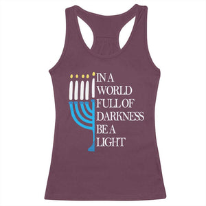 Happy Hanukkah Racerback Tank Top Jewish Video Game Gamer Hanukkah Chanukah TS10 Maroon Print Your Wear