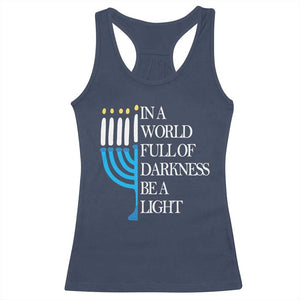 Happy Hanukkah Racerback Tank Top Jewish Video Game Gamer Hanukkah Chanukah TS10 Navy Print Your Wear