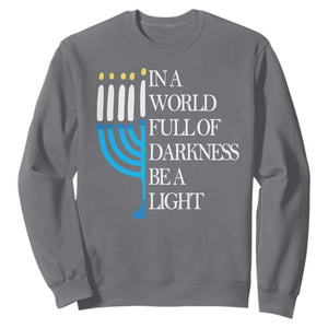 Happy Hanukkah Sweatshirt Jewish Video Game Gamer Hanukkah Chanukah TS10 Charcoal Print Your Wear
