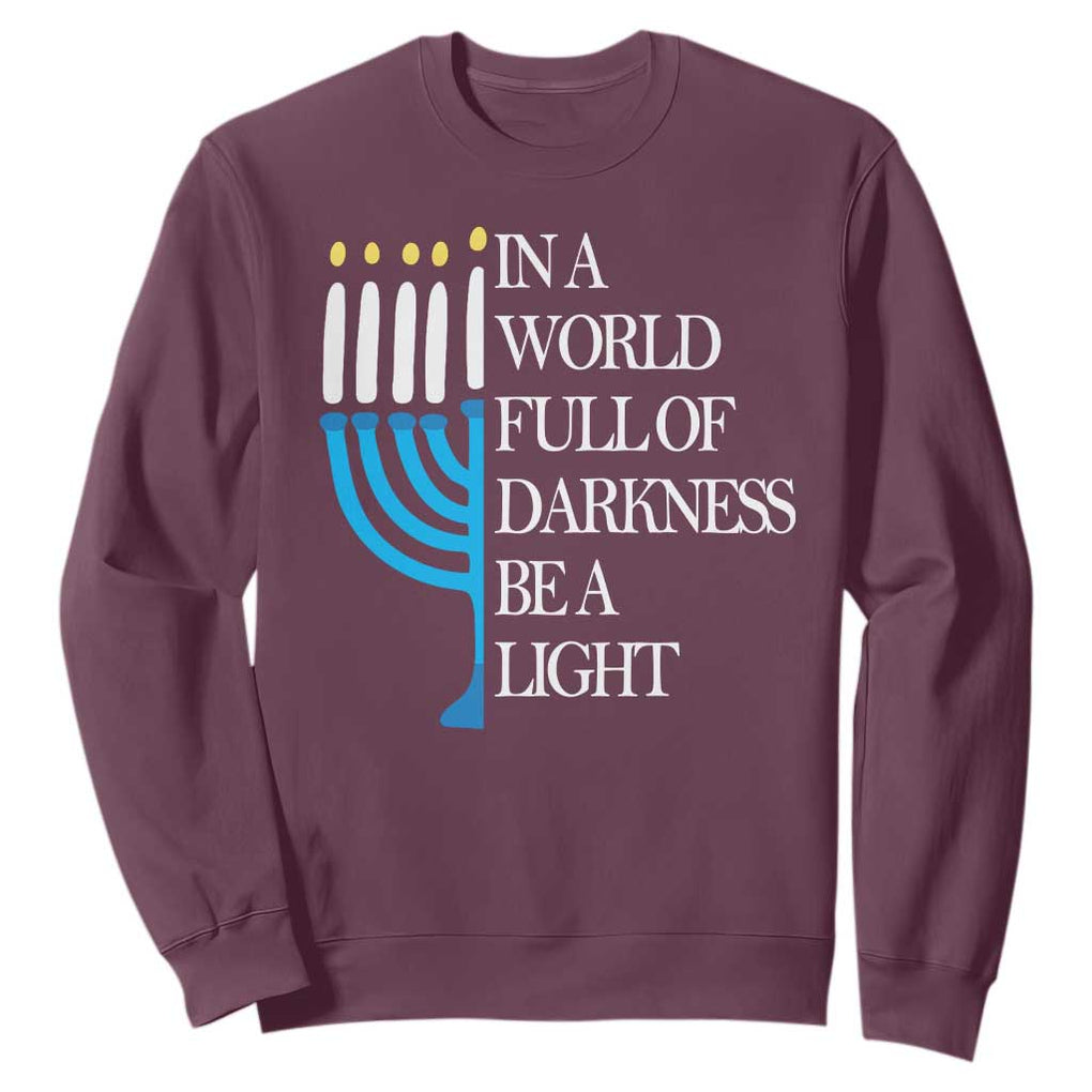 Happy Hanukkah Sweatshirt Jewish Video Game Gamer Hanukkah Chanukah TS10 Maroon Print Your Wear
