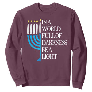 Happy Hanukkah Sweatshirt Jewish Video Game Gamer Hanukkah Chanukah TS10 Maroon Print Your Wear