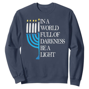 Happy Hanukkah Sweatshirt Jewish Video Game Gamer Hanukkah Chanukah TS10 Navy Print Your Wear