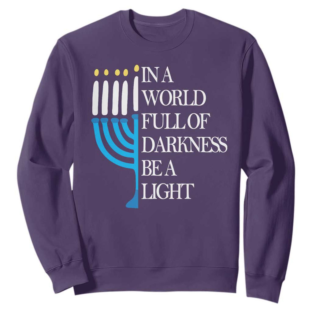 Happy Hanukkah Sweatshirt Jewish Video Game Gamer Hanukkah Chanukah TS10 Purple Print Your Wear