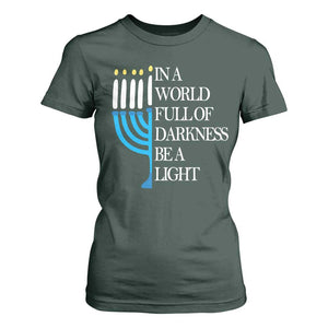 Happy Hanukkah T Shirt For Women Jewish Video Game Gamer Hanukkah Chanukah TS10 Dark Forest Green Print Your Wear
