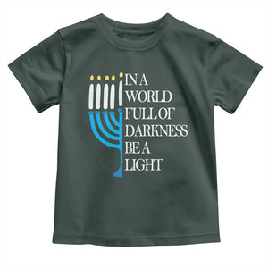 Happy Hanukkah Toddler T Shirt Jewish Video Game Gamer Hanukkah Chanukah TS10 Dark Forest Green Print Your Wear