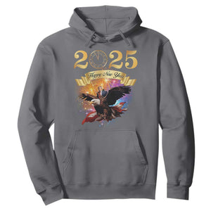 Trump Happy New Year 2025 Hoodie Support Trump Eagle USA President TS10 Charcoal Print Your Wear