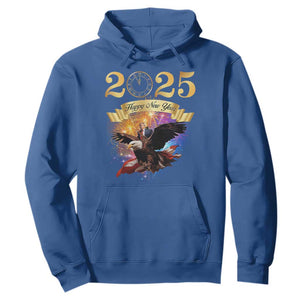 Trump Happy New Year 2025 Hoodie Support Trump Eagle USA President TS10 Royal Blue Print Your Wear