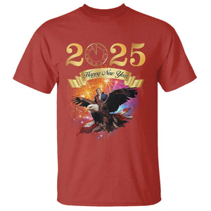 Trump Happy New Year 2025 T Shirt Support Trump Eagle USA President TS10 Red Print Your Wear
