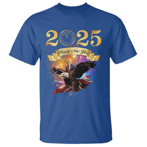 Trump Happy New Year 2025 T Shirt Support Trump Eagle USA President TS10 Royal Blue Print Your Wear