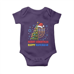 Merry Chrismukkah Happy Christmas Hanukkah Baby Onesie TS10 Purple Print Your Wear