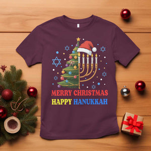 Merry Chrismukkah Happy Christmas Hanukkah T Shirt TS10 Maroon Print Your Wear