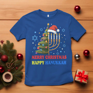 Merry Chrismukkah Happy Christmas Hanukkah T Shirt TS10 Royal Blue Print Your Wear
