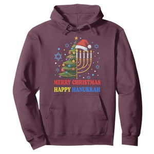 Merry Chrismukkah Happy Christmas Hanukkah Hoodie TS10 Maroon Print Your Wear