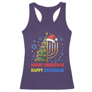 Merry Chrismukkah Happy Christmas Hanukkah Racerback Tank Top TS10 Purple Print Your Wear
