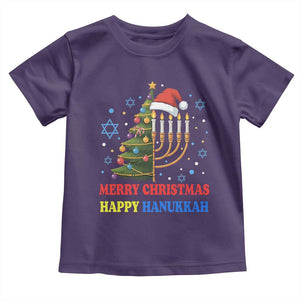 Merry Chrismukkah Happy Christmas Hanukkah Toddler T Shirt TS10 Purple Print Your Wear