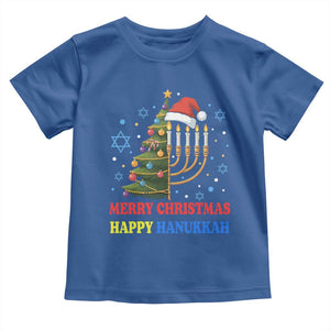 Merry Chrismukkah Happy Christmas Hanukkah Toddler T Shirt TS10 Royal Blue Print Your Wear