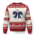 Happy Hanukkah Ugly Christmas Sweater Coquette Hanukkah Bow Jewish Menorah TS10 Red Print Your Wear