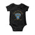 Happy Hanukkah Baby Onesie Jewish Menorah Coquette Bow TS10 Black Print Your Wear