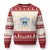 Happy Hanukkah Ugly Christmas Sweater Jewish Menorah Coquette Bow TS10 Red Print Your Wear