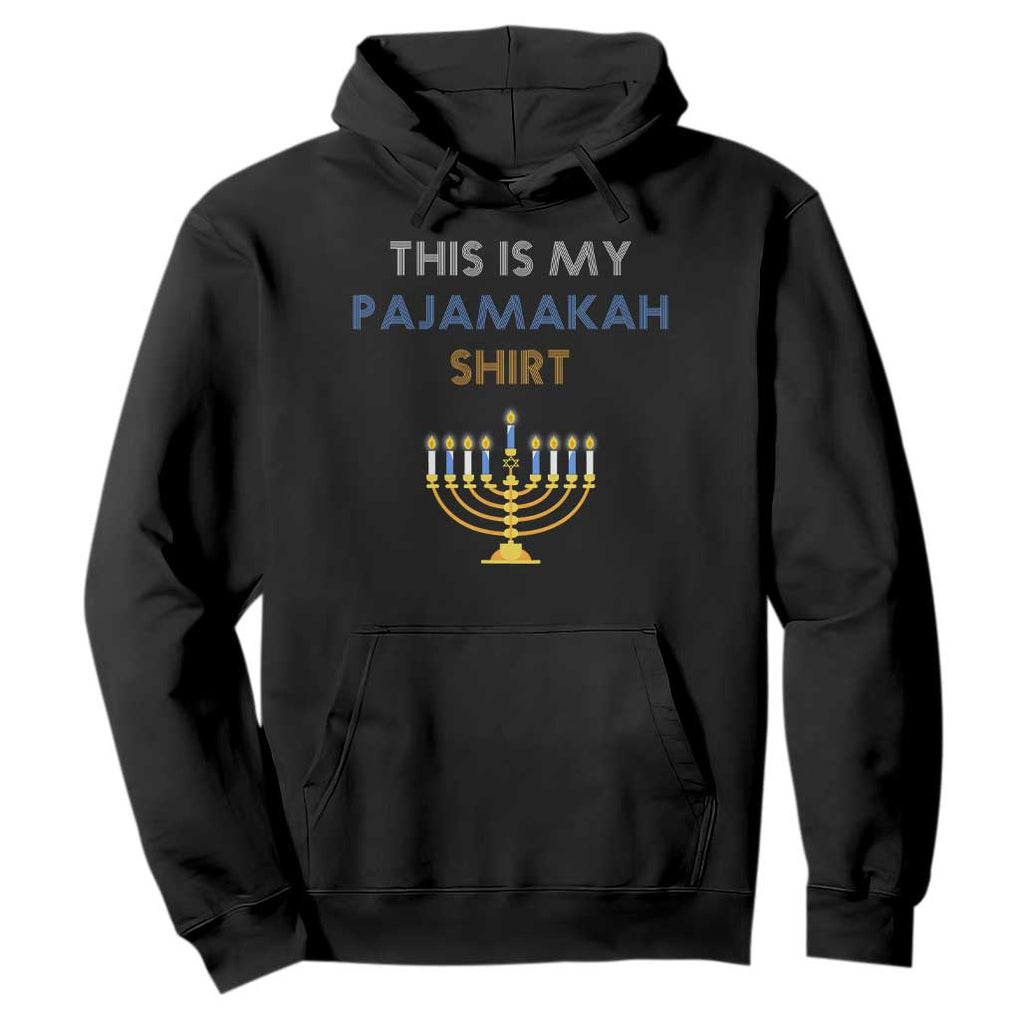 Funny Hanukkah Pajama Hoodie This is My Pajamakah Gift TS10 Black Print Your Wear