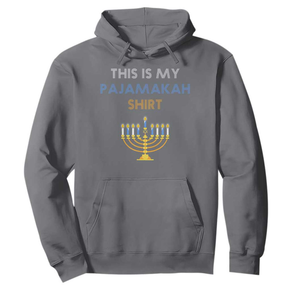 Funny Hanukkah Pajama Hoodie This is My Pajamakah Gift TS10 Charcoal Print Your Wear