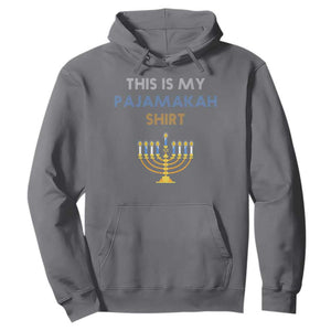 Funny Hanukkah Pajama Hoodie This is My Pajamakah Gift TS10 Charcoal Print Your Wear