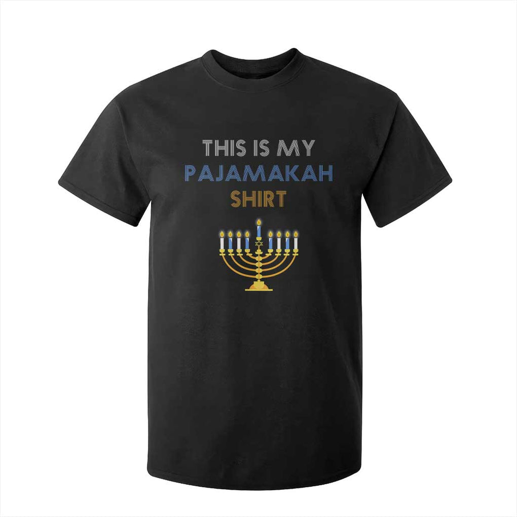 Funny Hanukkah Pajama T Shirt For Kid This is My Pajamakah Gift TS10 Black Print Your Wear