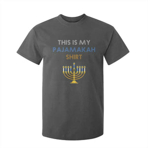 Funny Hanukkah Pajama T Shirt For Kid This is My Pajamakah Gift TS10 Dark Heather Print Your Wear