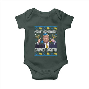 Happy Hanukkah Baby Onesie Make Hanukkah Great Again Funny Trump Ugly TS10 Print Your Wear