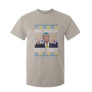 Happy Hanukkah T Shirt For Kid Make Hanukkah Great Again Funny Trump Ugly TS10 Sand Print Your Wear