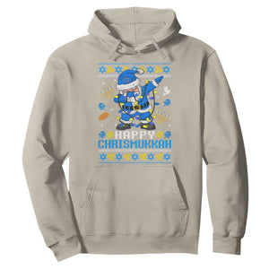 Happy Chrismukkah Merry Christmas Hanukkah Hoodie Dabbing Santa Ugly Chanukah Jewish TS10 Sand Print Your Wear