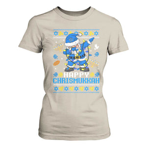 Happy Chrismukkah Merry Christmas Hanukkah T Shirt For Women Dabbing Santa Ugly Chanukah Jewish TS10 Sand Print Your Wear