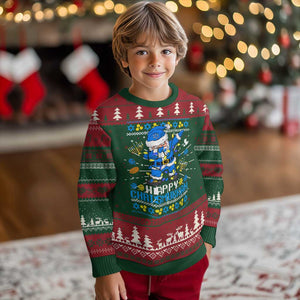 Happy Chrismukkah Merry Xmas Hanukkah Ugly Christmas Sweater Dabbing Santa Ugly Chanukah Jewish TS10 Christmas Print Your Wear