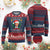 Mexico Xmas Trump Ugly Christmas Sweater Feliz Navidad Funny Trump Santa Hat Xmas Ugly TS10 Burgundy Print Your Wear