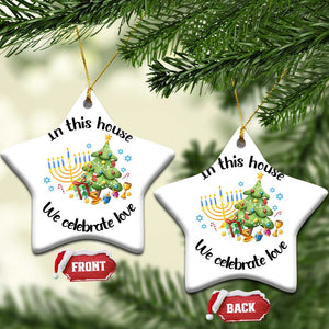 Xmas Hanukkah Gifts Christmas Ornament Happy Chrismukkah Jewish Holiday Christmas Spiritual Gifts 2024 TS10 Star White Print Your Wear