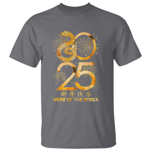 Lunar New Year 2025 T Shirt Chinese Year Of The Snake TS10 Charcoal Print Your Wear