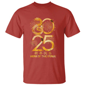 Lunar New Year 2025 T Shirt Chinese Year Of The Snake TS10 Red Print Your Wear