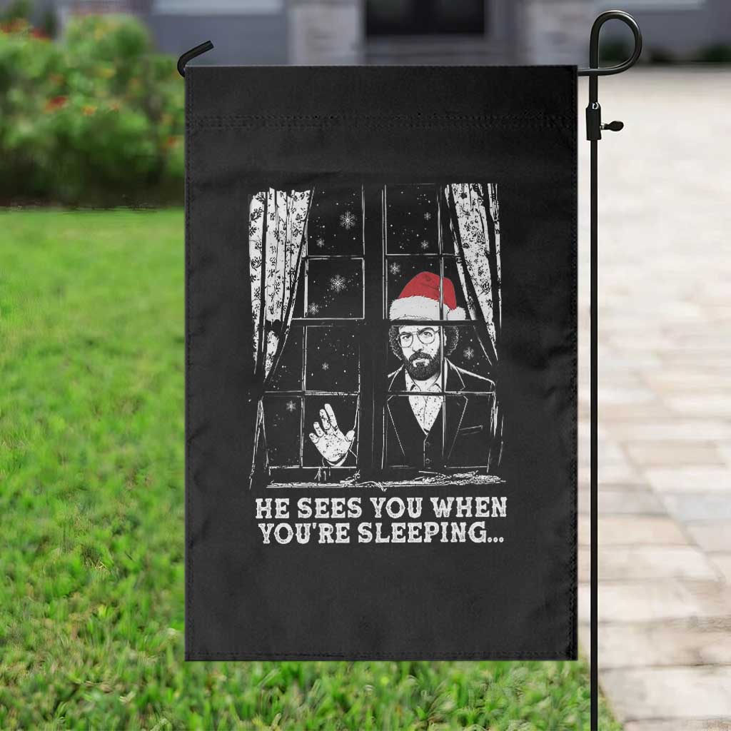 Stranger Christmas Garden Flag Funny Murray He Sees You Vintage TS10 Print Your Wear