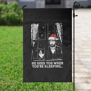 Stranger Christmas Garden Flag Funny Murray He Sees You Vintage TS10 Print Your Wear