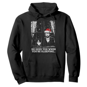 Stranger Christmas Hoodie Funny Murray He Sees You Vintage TS10 Black Print Your Wear