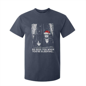 Stranger Christmas T Shirt For Kid Funny Murray He Sees You Vintage TS10 Navy Print Your Wear